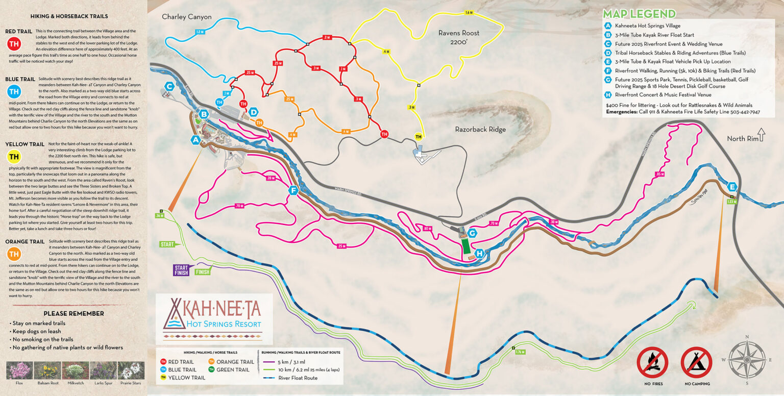 Area Maps - Kahneeta Hot Springs Village