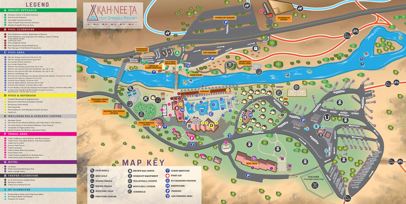 Area Maps Kahneeta Hot Springs Village