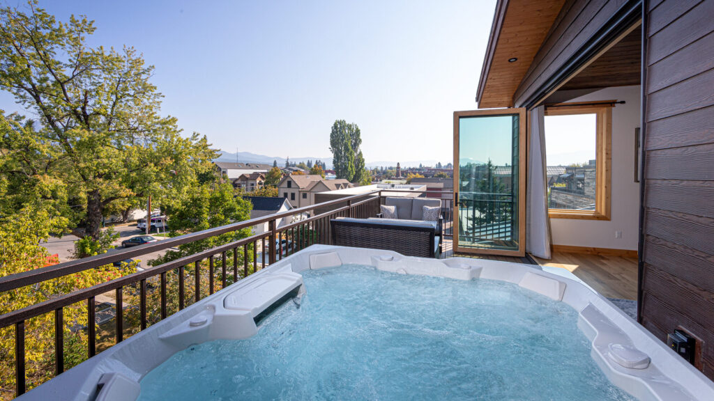 A Hot Tub at the Perfect Luxury Vacation Rental in Whitefish