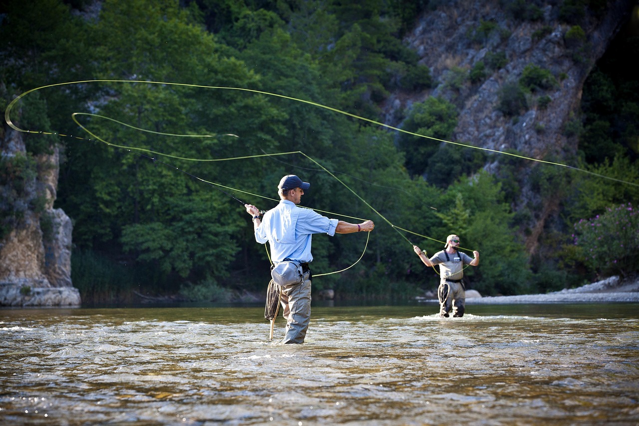 fishing rod, water, fly fishing, angler, hobby, fish, nature, recovery, freshwater, trout-5372267.jpg