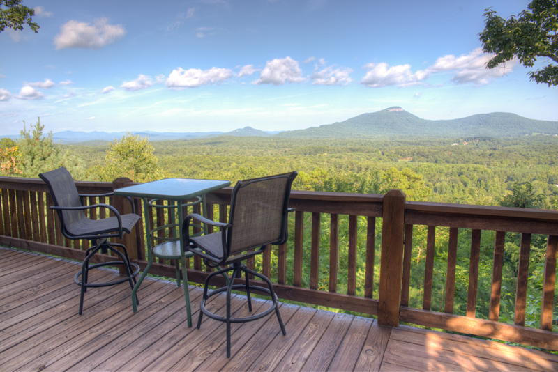 View of Yonah Mountain from the deck of Bella Vista II.