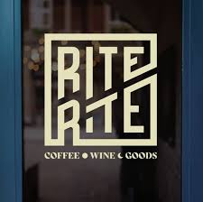 Logo of Rite Rite Coffee located on Wall St in Downtown Asheville