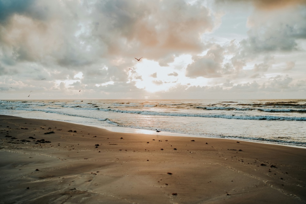 Beach at sunset