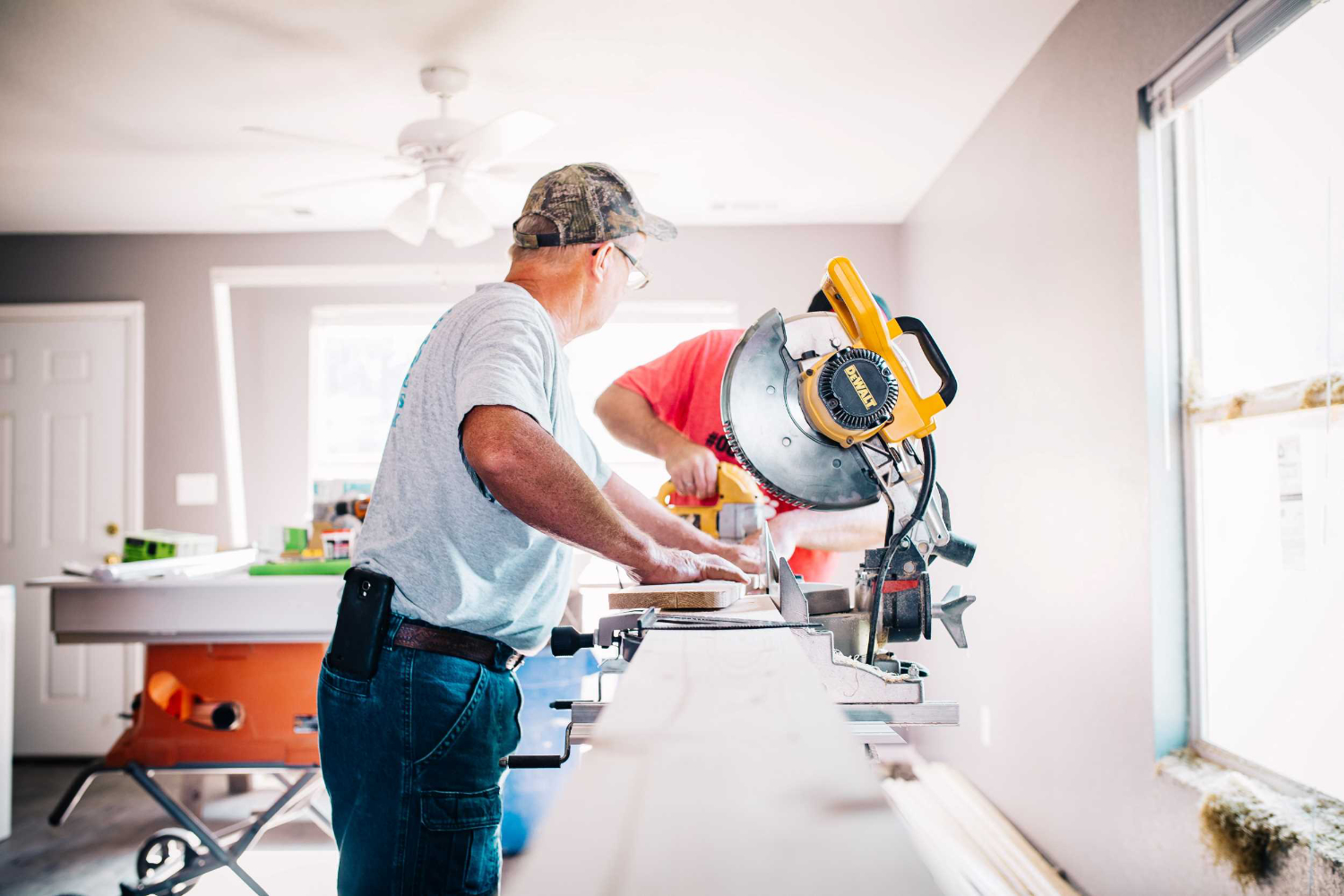 image of men working on woods