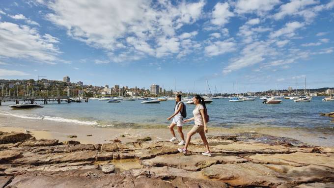 women walking in Manly Sydney