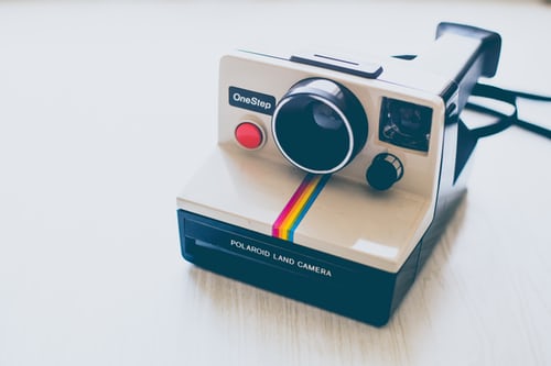 image of vintage polaroid camera