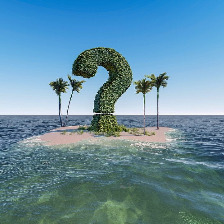 question mark island