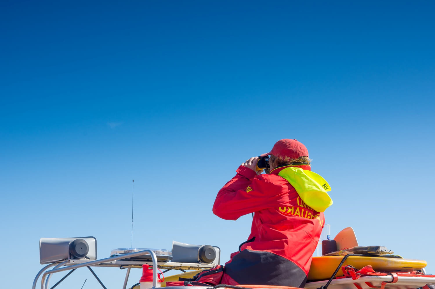 image of man with blue sky background