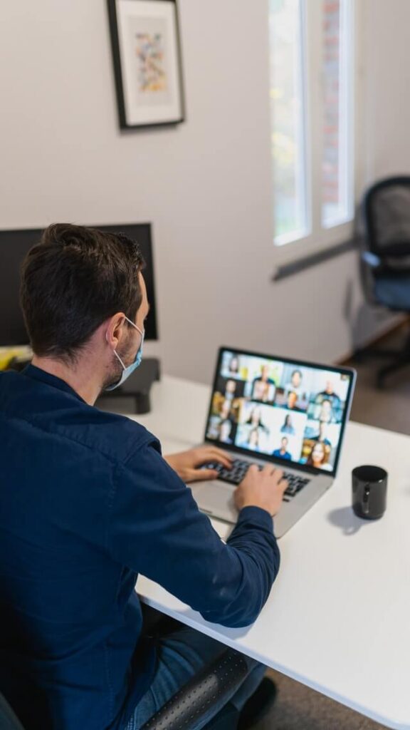 image of man working on laptop