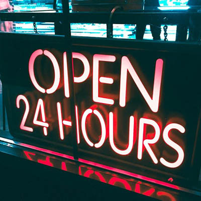 open 24 hours