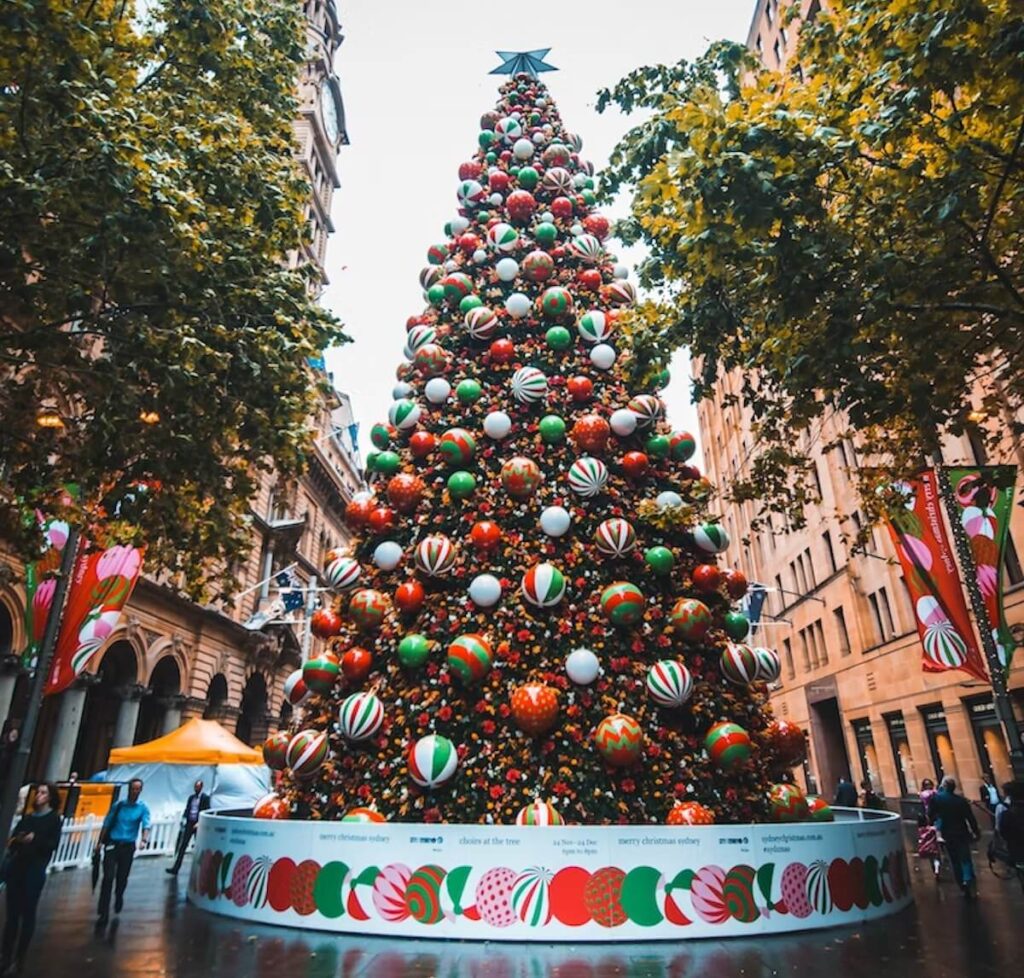 Christmas tree in Sydney