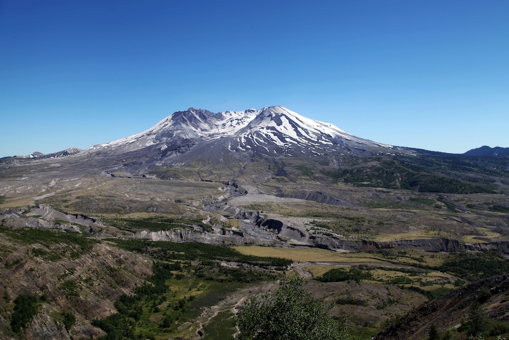 Mount St. Helens volcano in Gifford Pinchot National Forest in Washington state