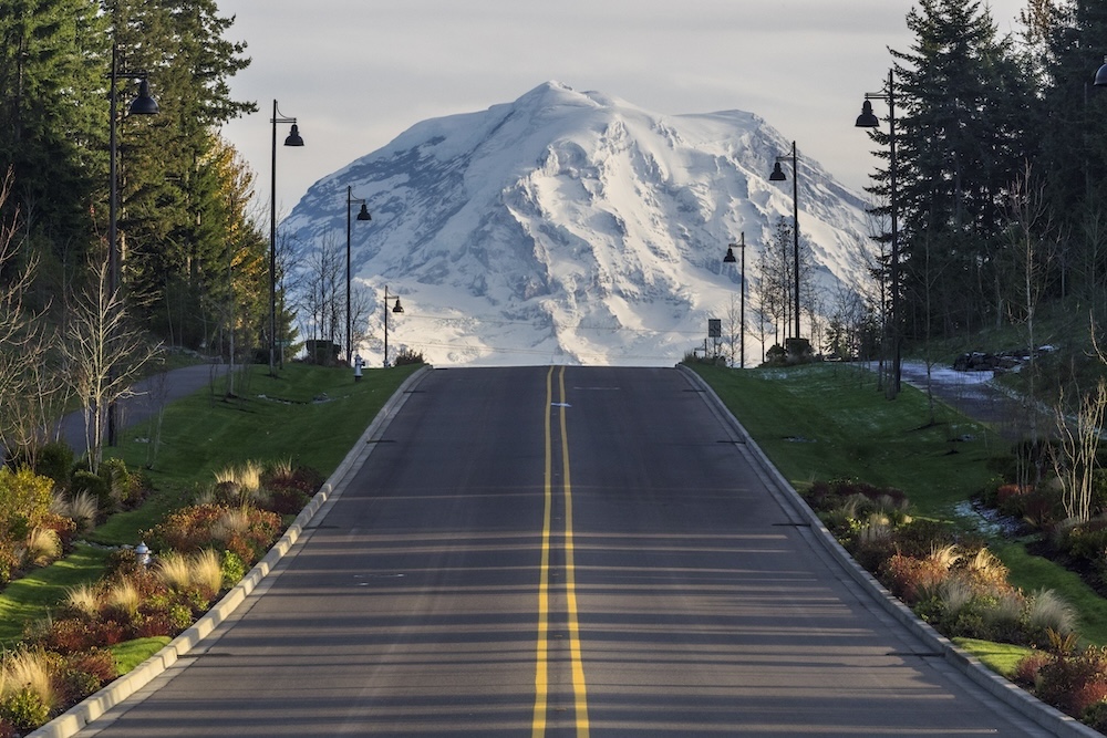 view of mountain in washington state