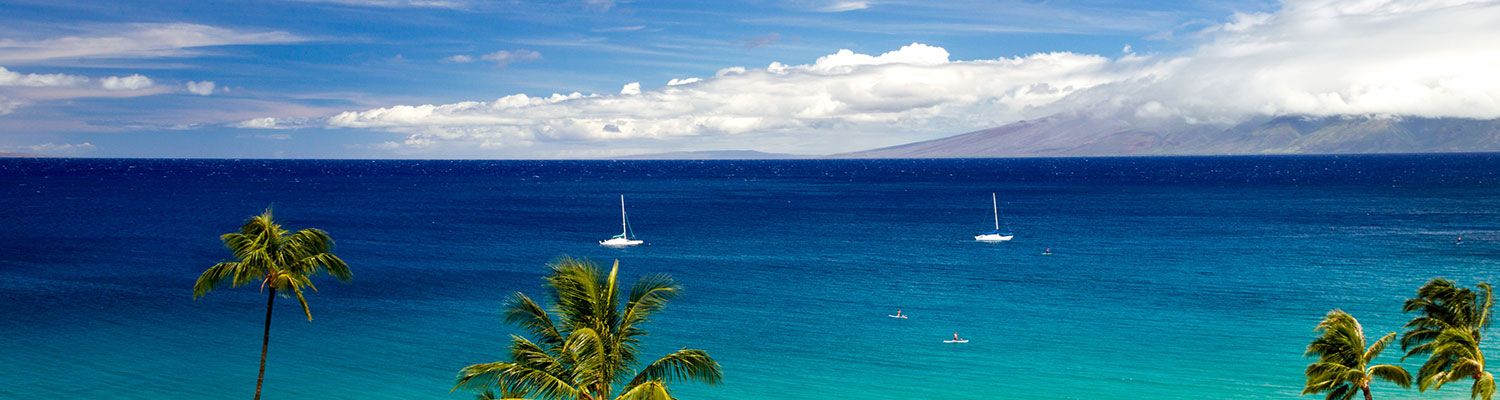 Maui beach vacation sea view