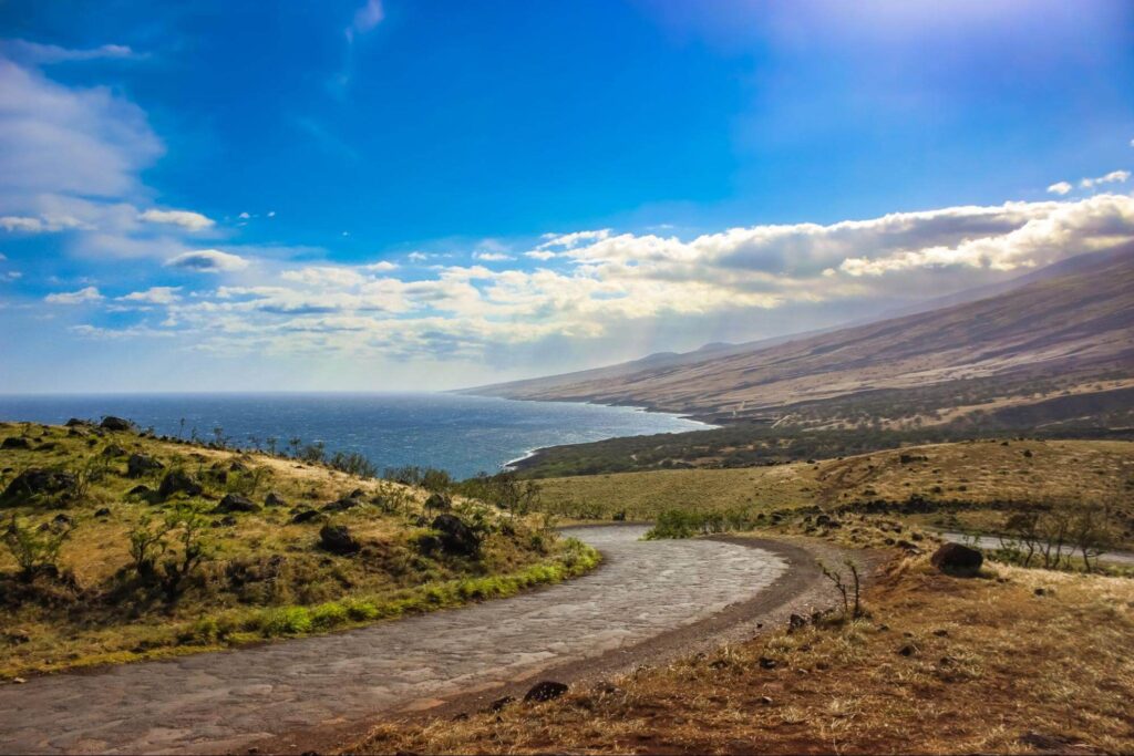 Driving on Maui - scenic drive 