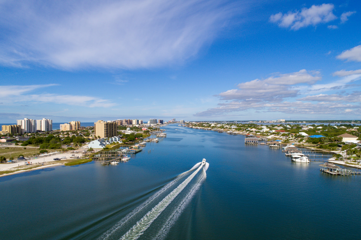 Crye Leike Gulf Coast, aerial view