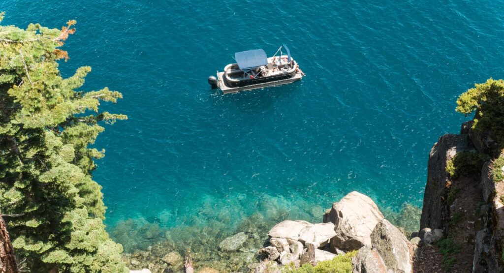 Boat on the Lake Tahoe