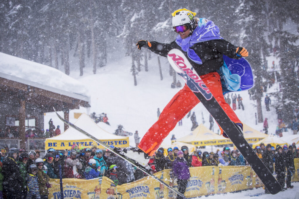 Slush Cup on Blackcomb mountain during WSSF. Photo by Justa Jeskova