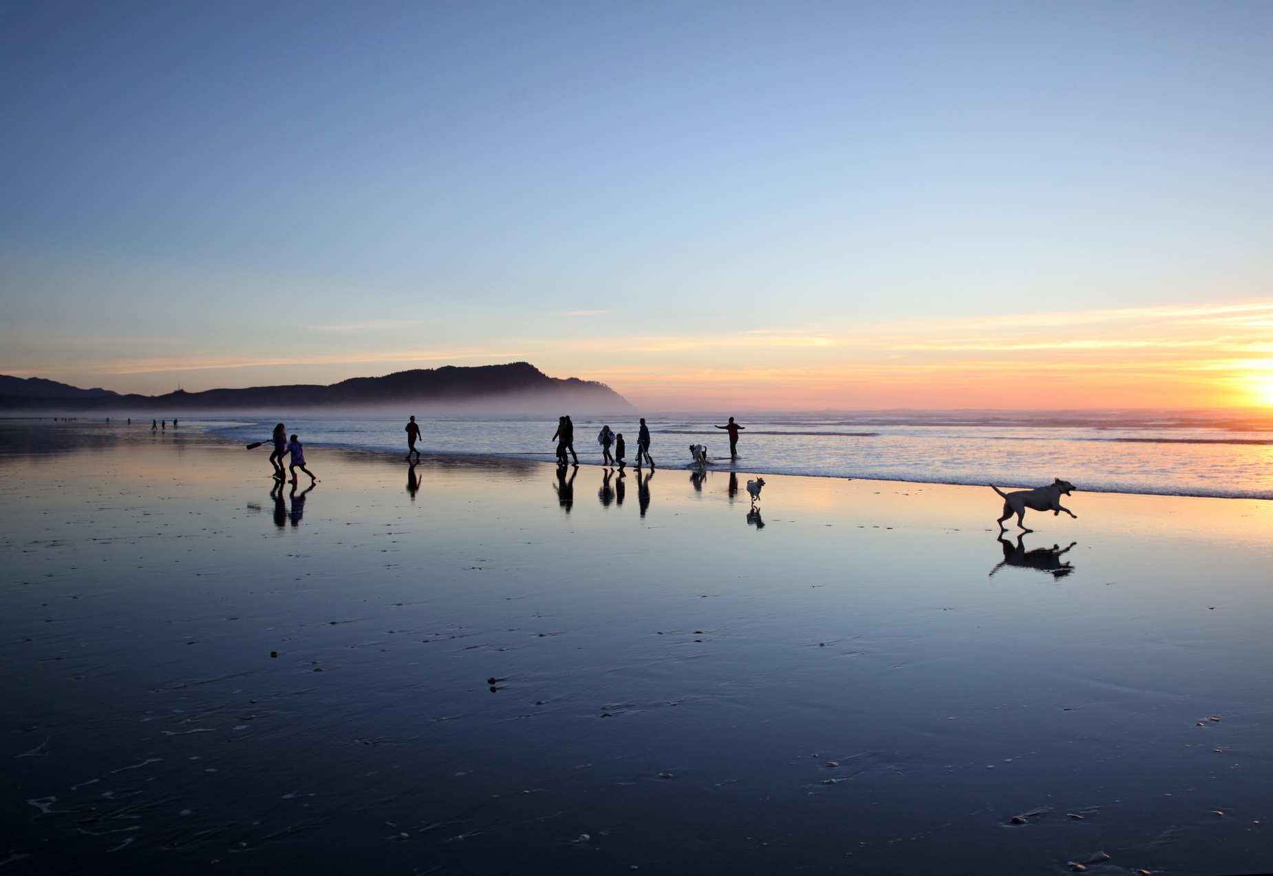 Oregon seaside sunset