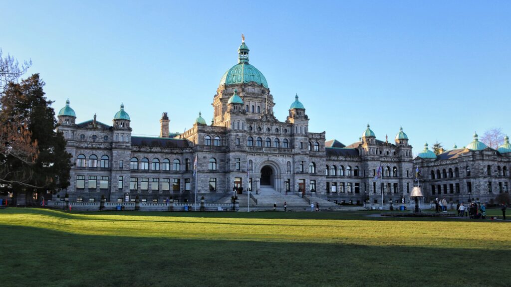 Parliament Buildings in Victoria BC