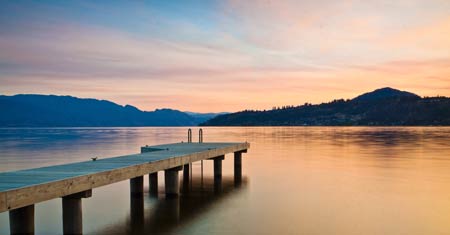 Sunset on Okanagan Lake