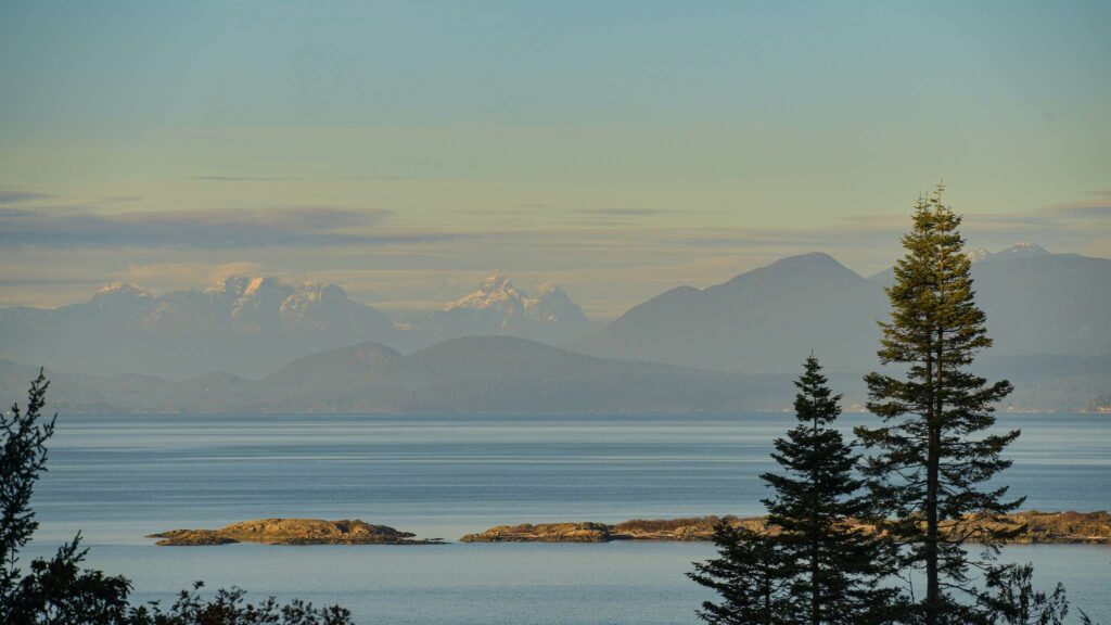 view from a vacation rental near Nanaimo